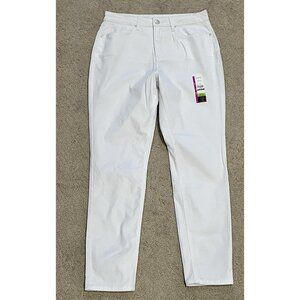 No Boundaries Junior Women's Skinny Jeans Size 13 L White Stretch School Casual
